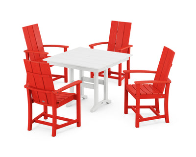 Modern Adirondack 5-Piece Farmhouse Dining Set