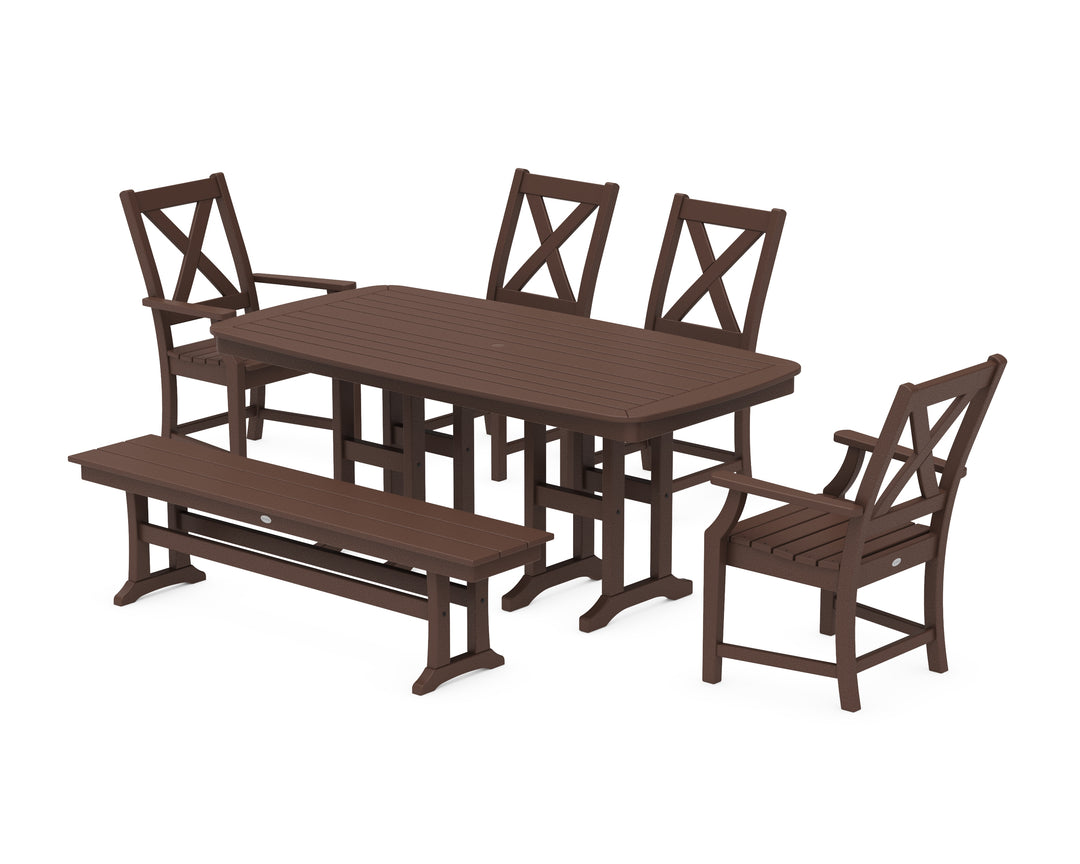 POLYWOOD® Braxton 6-Piece Dining Set with Bench