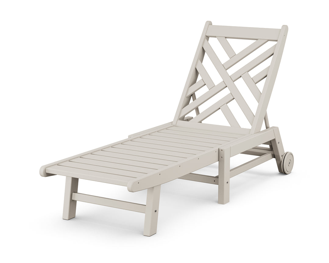 POLYWOOD® Chippendale Chaise with Wheels