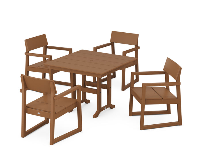 POLYWOOD® EDGE 5-Piece Farmhouse Dining Set