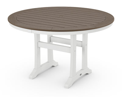 Nautical Trestle 48" Round Dining Table