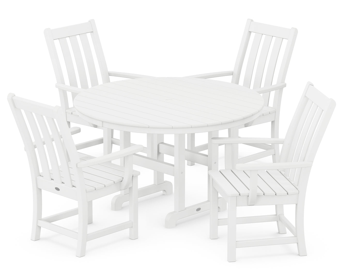 Vineyard 5-Piece Round Farmhouse Dining Set