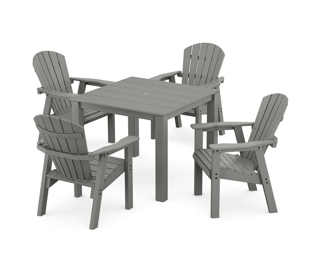 POLYWOOD® Seashell Coast 5-Piece Parsons Dining Set