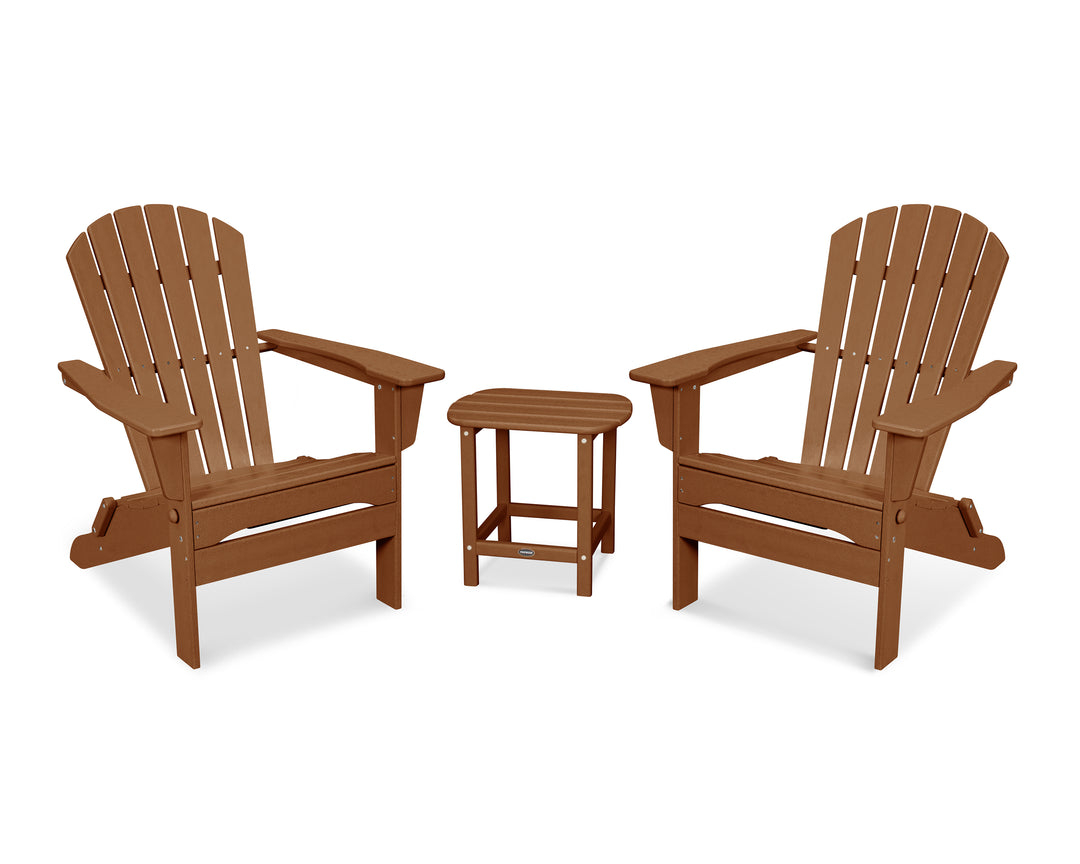 POLYWOOD® South Beach 3-Piece Folding Adirondack Set
