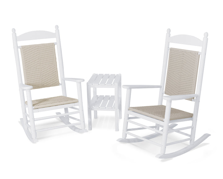 POLYWOOD® Jefferson 3-Piece Woven Rocker Set