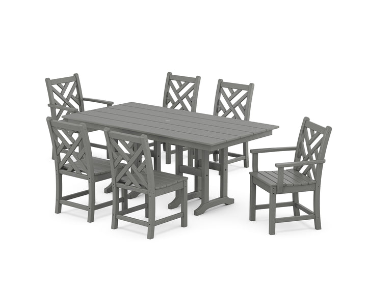 POLYWOOD® Chippendale 7-Piece Farmhouse Dining Set