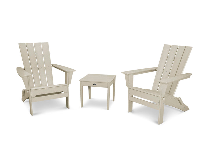 POLYWOOD® Quattro Folding Chair 3-Piece Adirondack Set