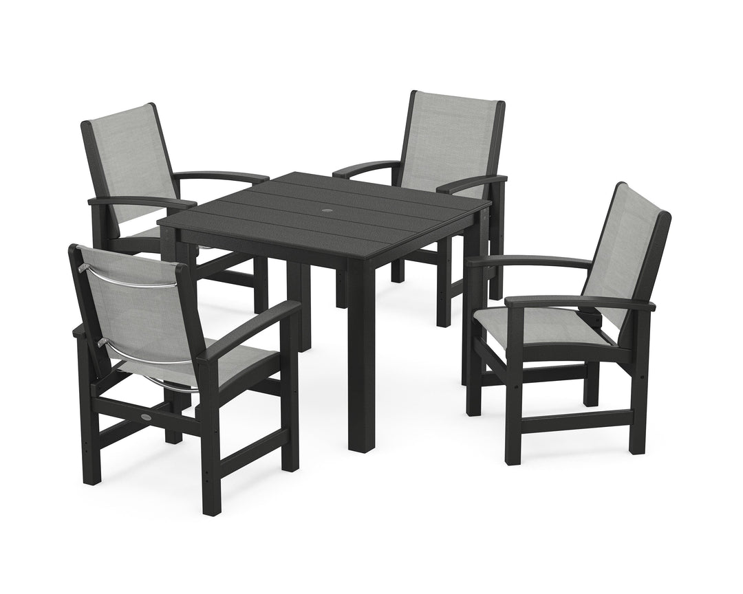 POLYWOOD® Coastal 5-Piece Parsons Dining Set