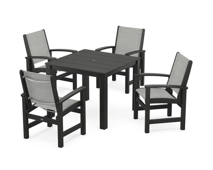 POLYWOOD® Coastal 5-Piece Parsons Dining Set