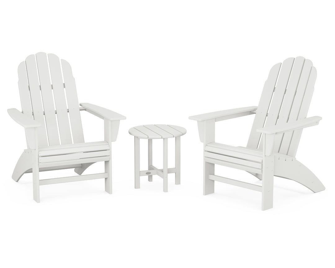 POLYWOOD® Vineyard 3-Piece Curveback Adirondack Set