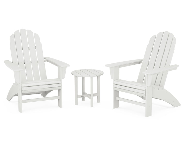 POLYWOOD® Vineyard 3-Piece Curveback Adirondack Set