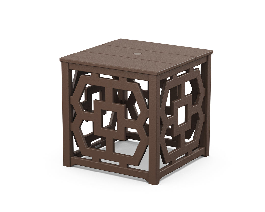 Martha Stewart by POLYWOOD® Chinoiserie Umbrella Stand Accent Table