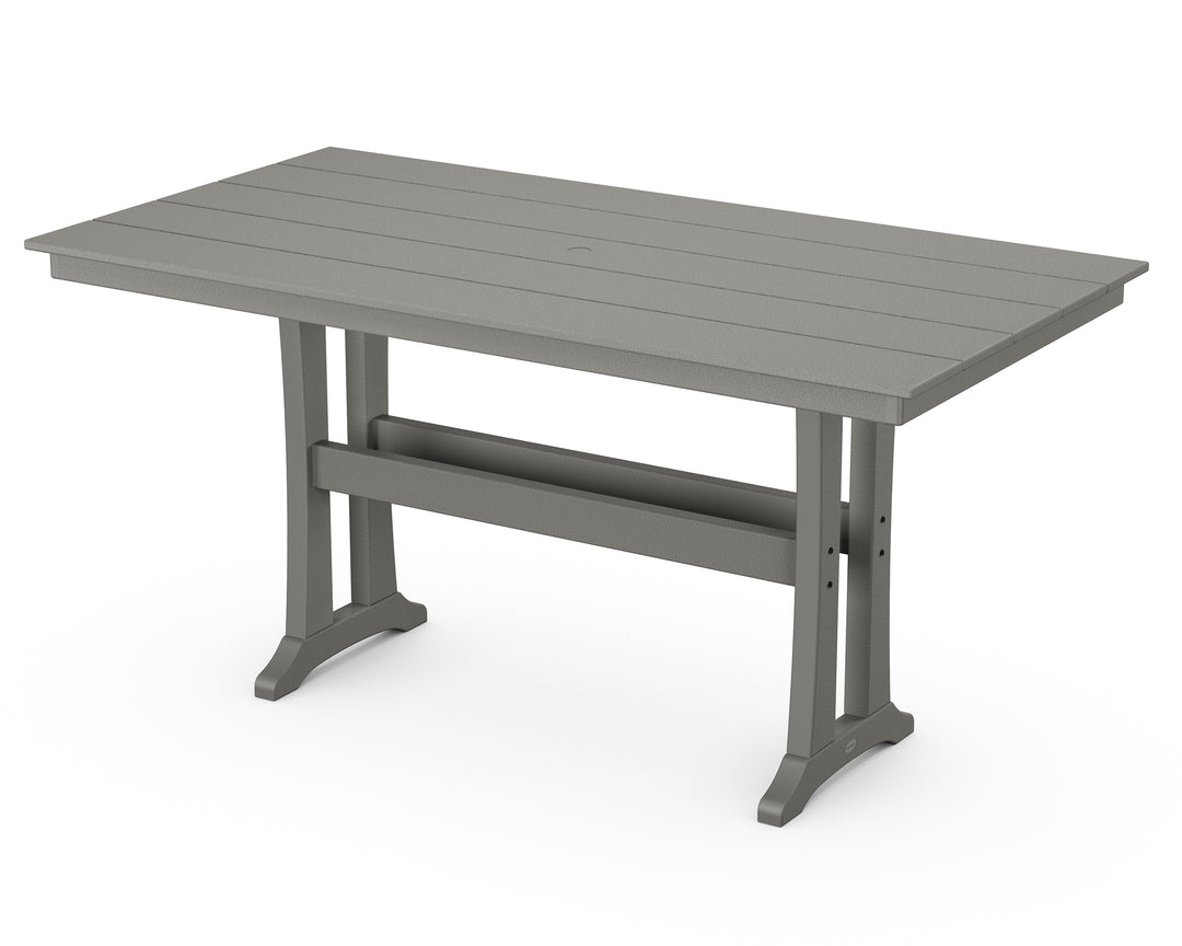 POLYWOOD® Farmhouse Trestle 37" x 72" Counter Table