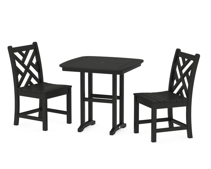 POLYWOOD® Chippendale Side Chair 3-Piece Dining Set