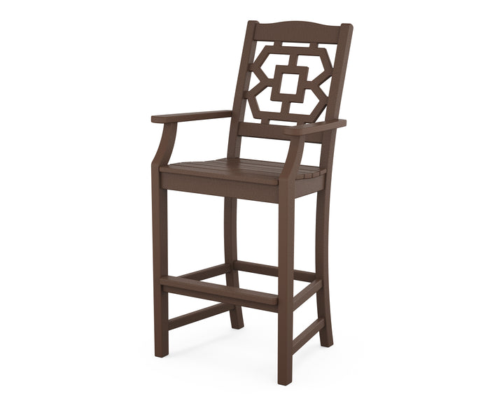 Martha Stewart by POLYWOOD® Chinoiserie Bar Arm Chair