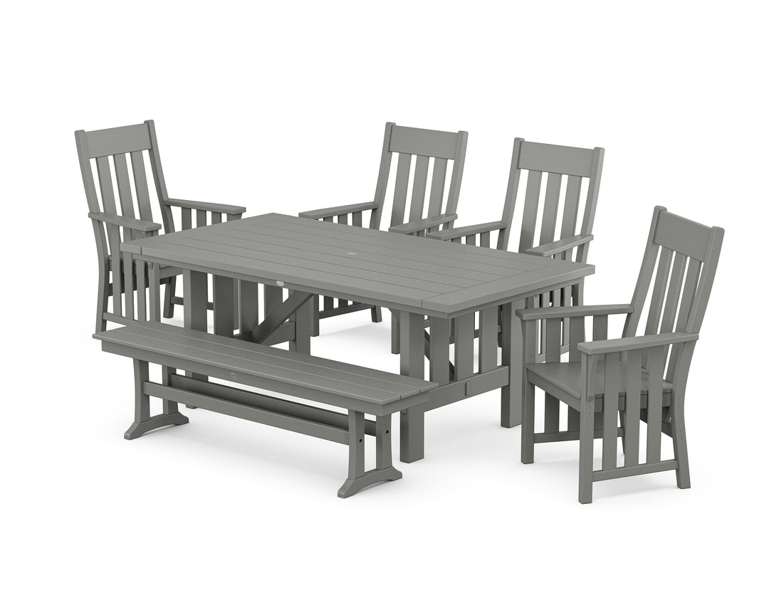 Martha Stewart by POLYWOOD® Acadia 6-Piece Dining Set with Bench