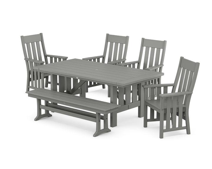 Martha Stewart by POLYWOOD® Acadia 6-Piece Dining Set with Bench