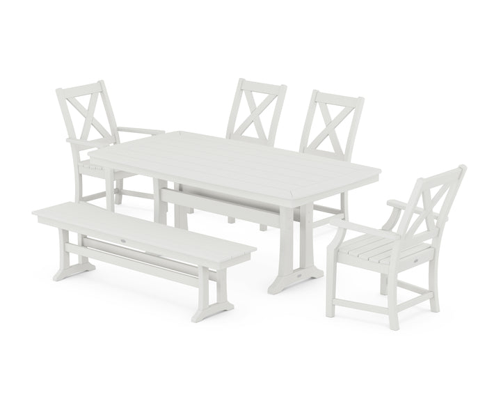 POLYWOOD® Braxton 6-Piece Dining Set with Trestle Legs