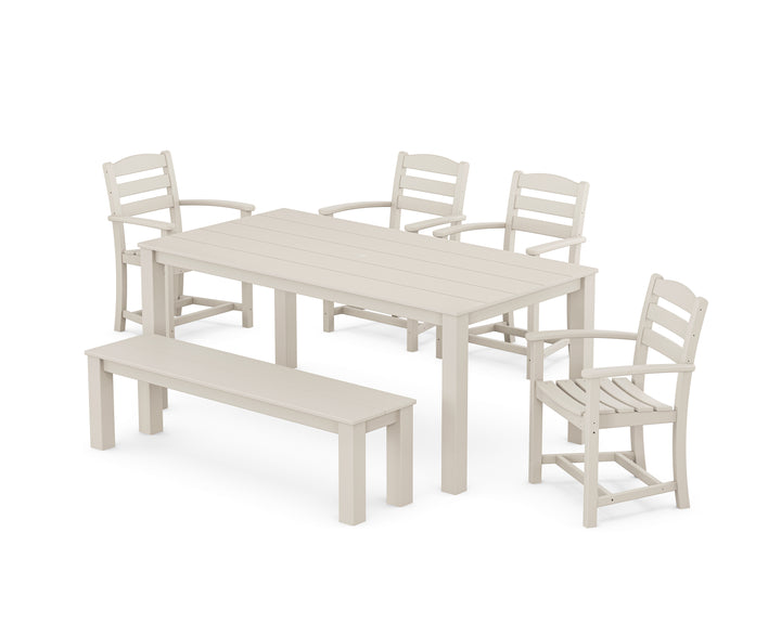 POLYWOOD® La Casa Cafe' 6-Piece Parsons Dining Set with Bench