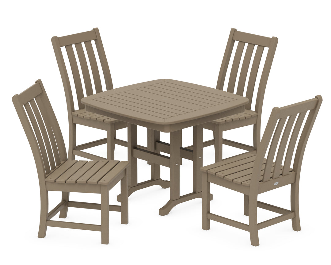 POLYWOOD® Vineyard 5-Piece Side Chair Dining Set