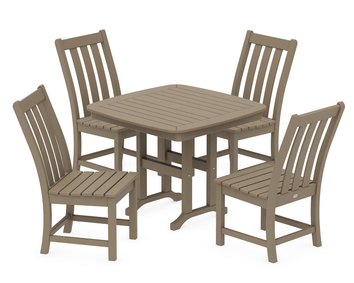 POLYWOOD® Vineyard 5-Piece Side Chair Dining Set