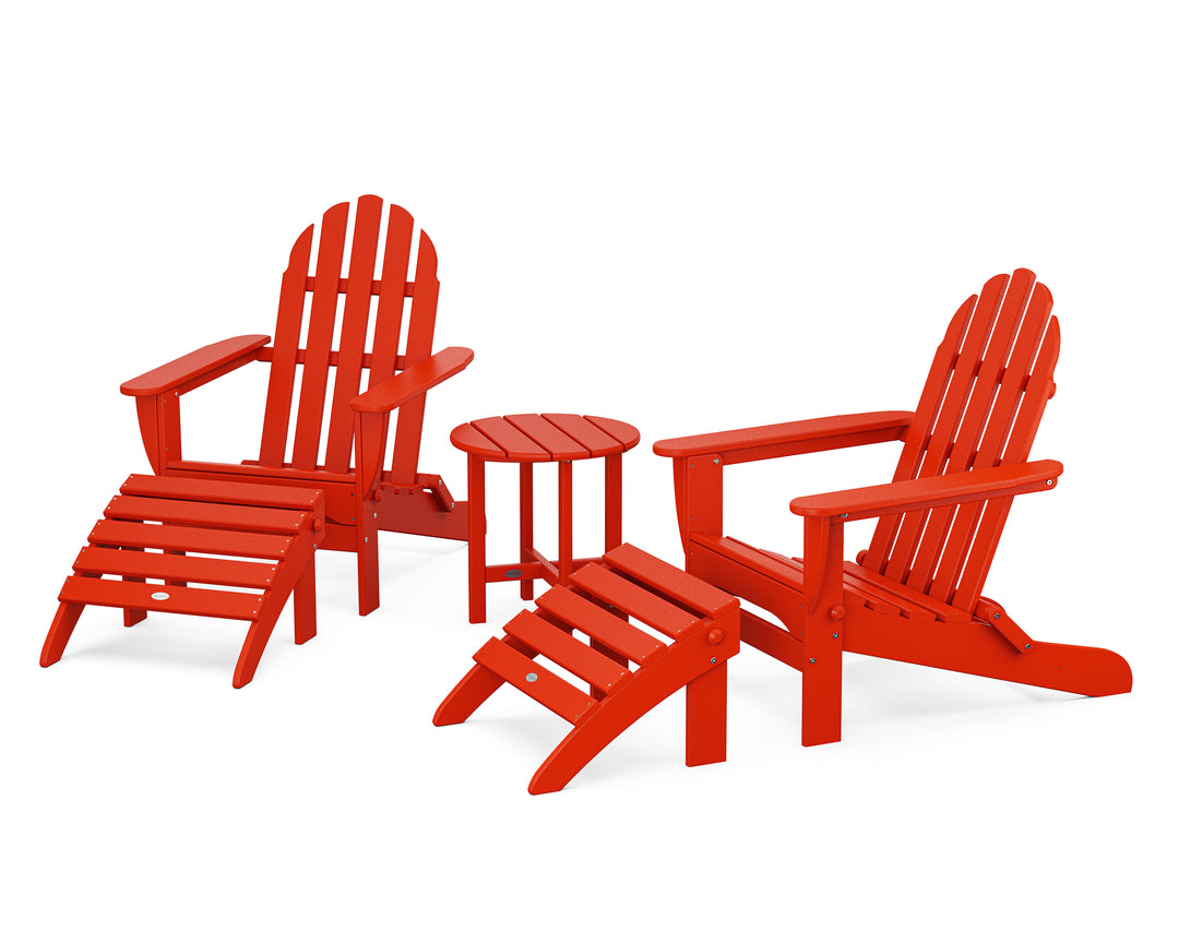 POLYWOOD® Classic Adirondack 5-Piece Casual Set