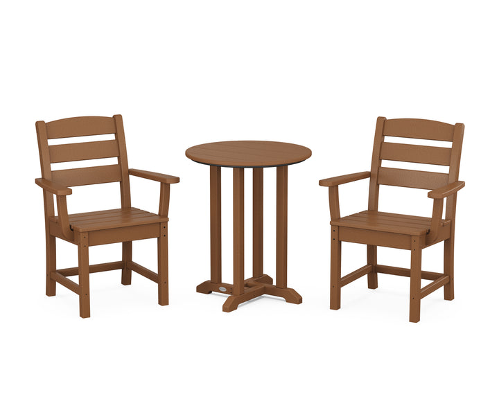 POLYWOOD® Lakeside 3-Piece Round Bistro Dining Set