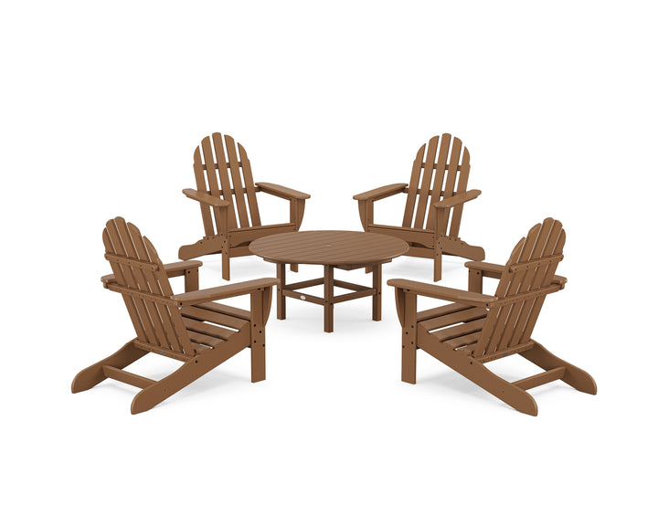 POLYWOOD® Classic Adirondack 5-Piece Conversation Set