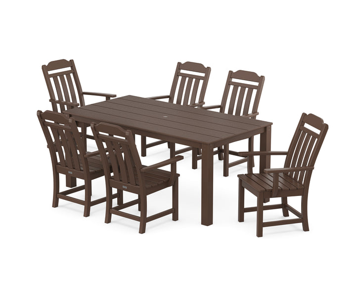 Country Living Cottage Arm Chair 7-Piece Parsons Dining Set