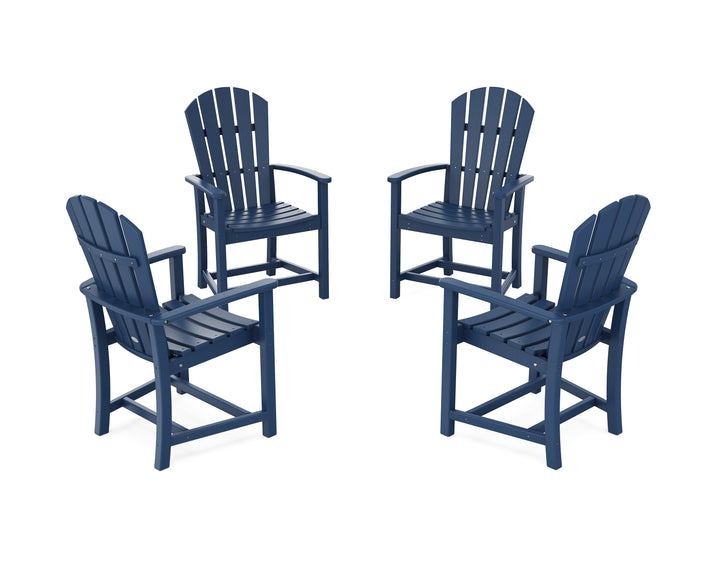 POLYWOOD® Palm Coast 4-Piece Upright Adirondack Conversation Set