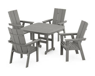 Modern Curveback Adirondack 5-Piece Dining Set