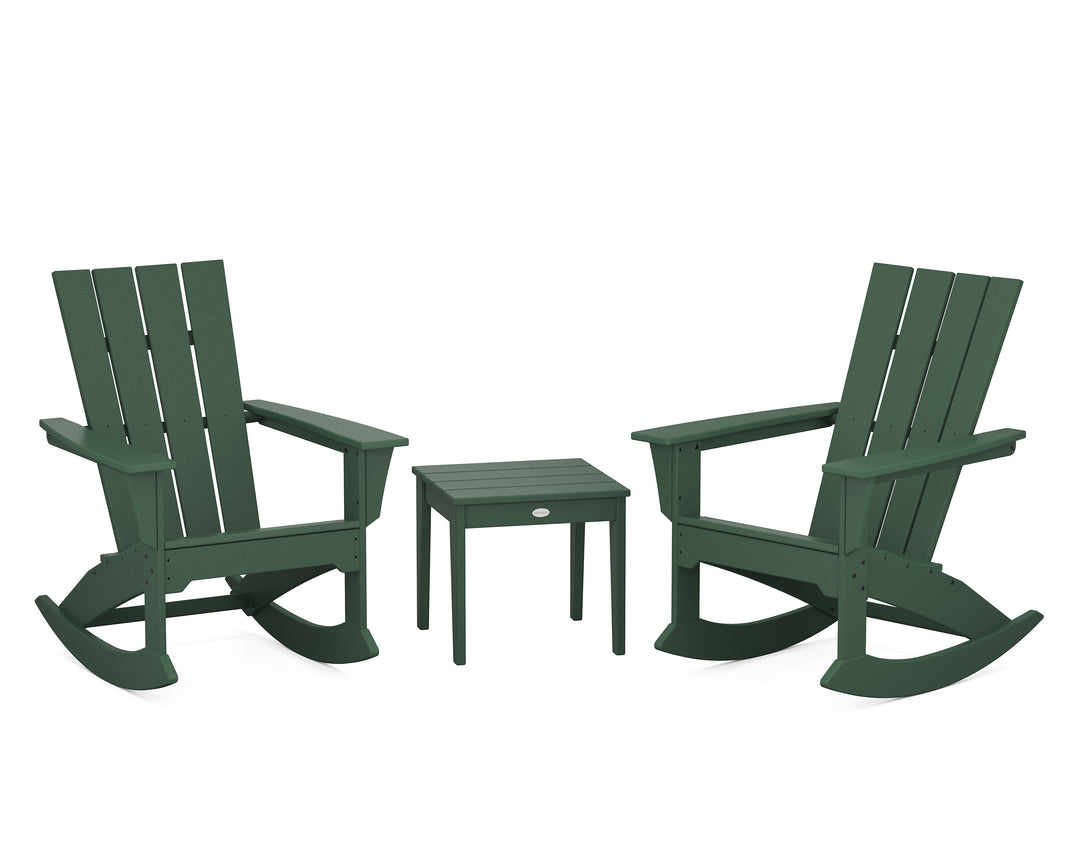 POLYWOOD® Quattro 3-Piece Rocker Set