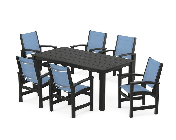 POLYWOOD® Coastal 7-Piece Parsons Dining Set