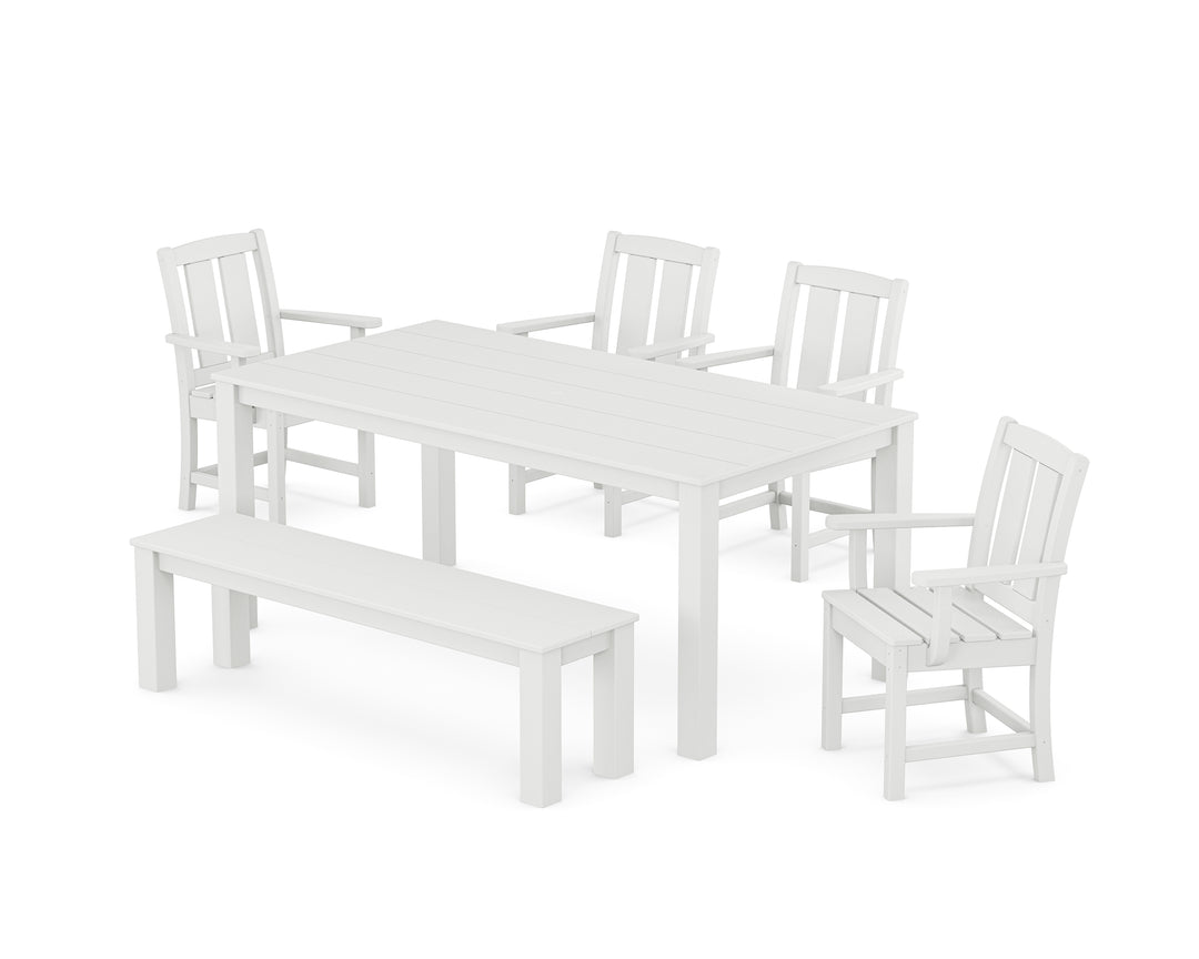 POLYWOOD® Mission 6-Piece Parsons Dining Set with Bench