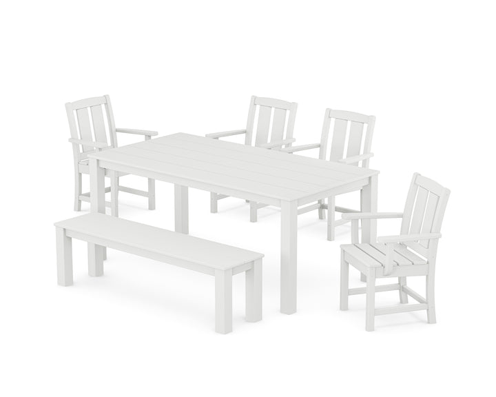 POLYWOOD® Mission 6-Piece Parsons Dining Set with Bench