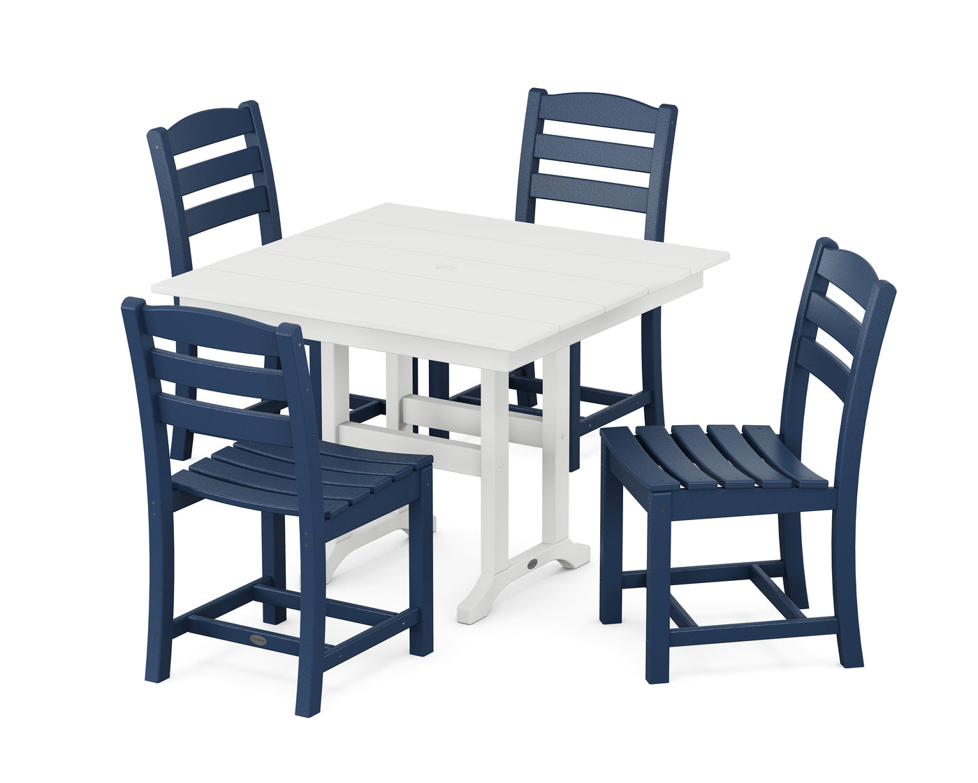 La Casa CafŽ Side Chair 5-Piece Farmhouse Dining Set