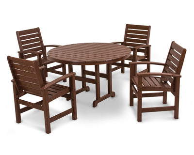 Signature 5-Piece Round Farmhouse Dining Set