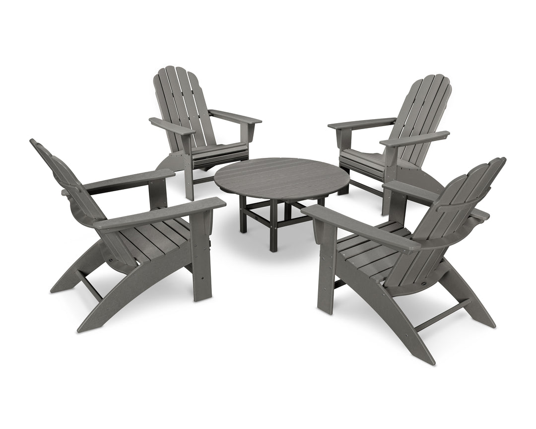 POLYWOOD® Vineyard 5-Piece Oversized Adirondack Set