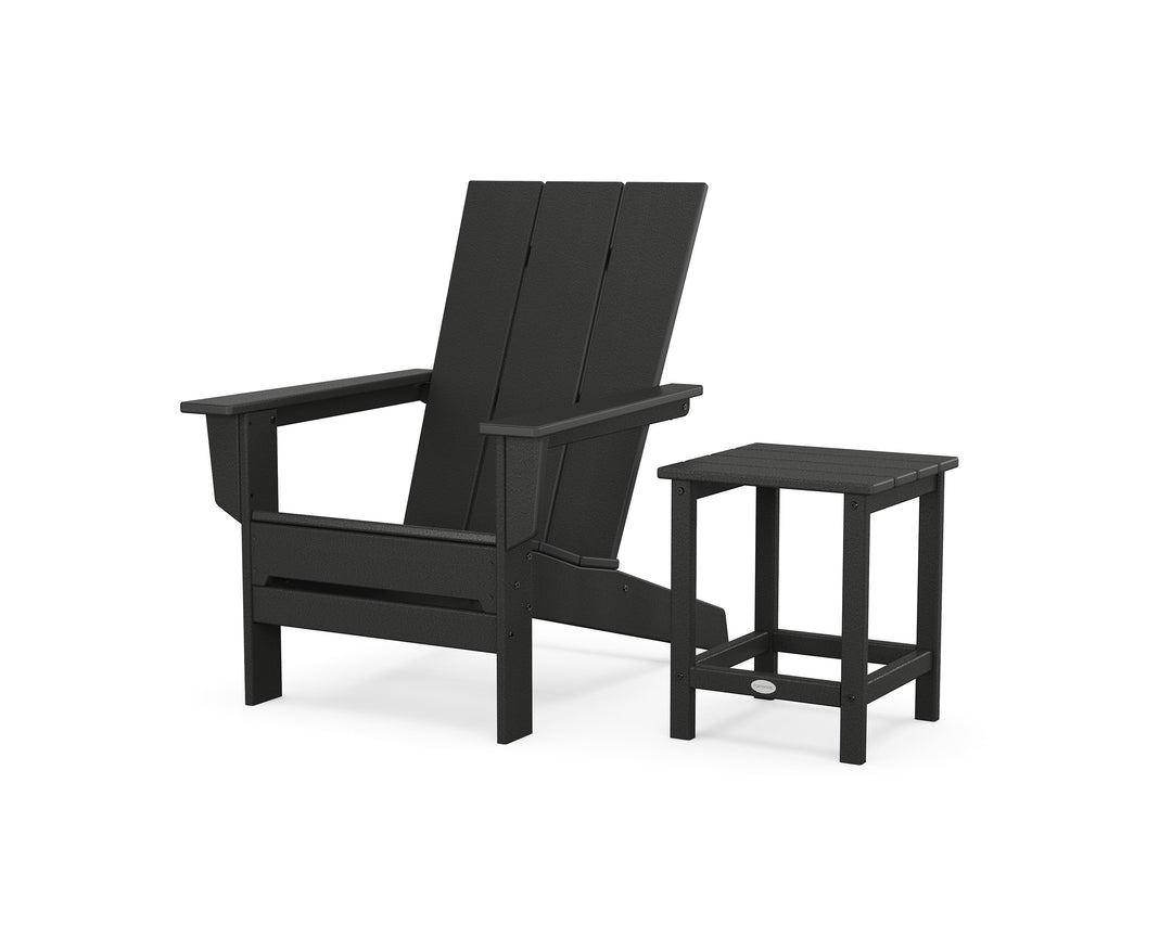 POLYWOOD® Modern Studio Adirondack Chair with Side Table
