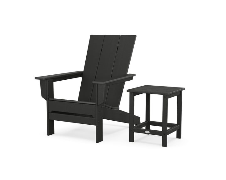 POLYWOOD® Modern Studio Adirondack Chair with Side Table