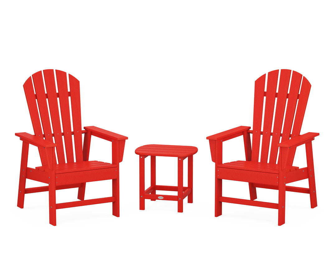 POLYWOOD® South Beach Casual Chair 3-Piece Set with 18" South Beach Side Table