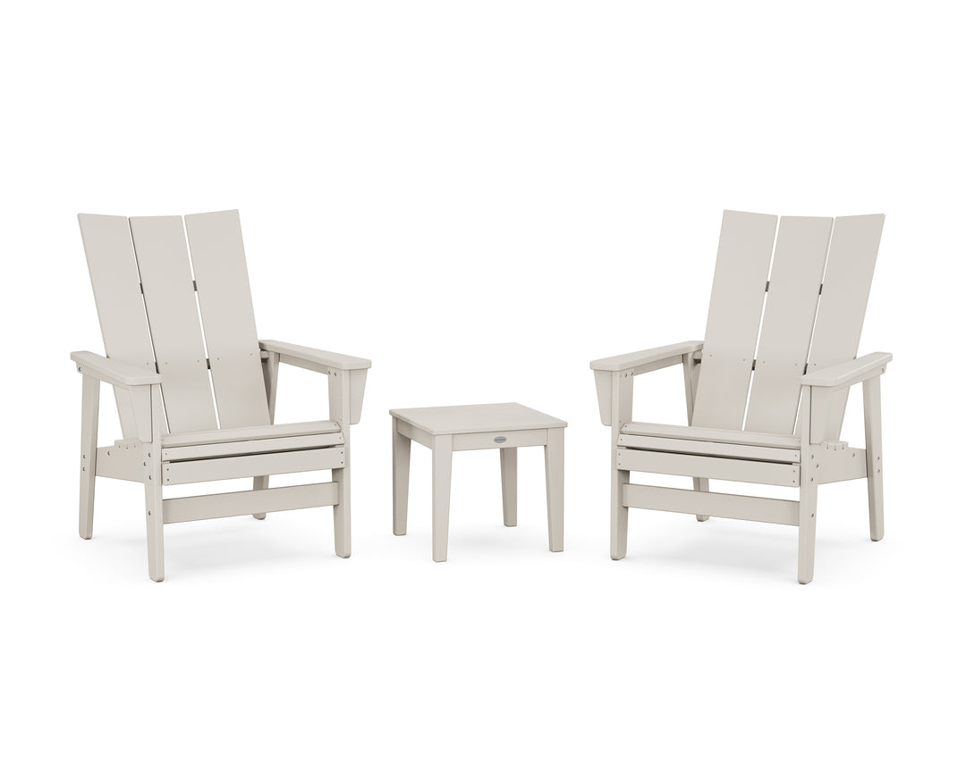 POLYWOOD® 3-Piece Modern Grand Upright Adirondack Set
