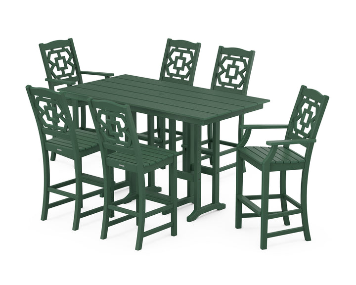 Martha Stewart by POLYWOOD® Chinoiserie 7-Piece Farmhouse Bar Set