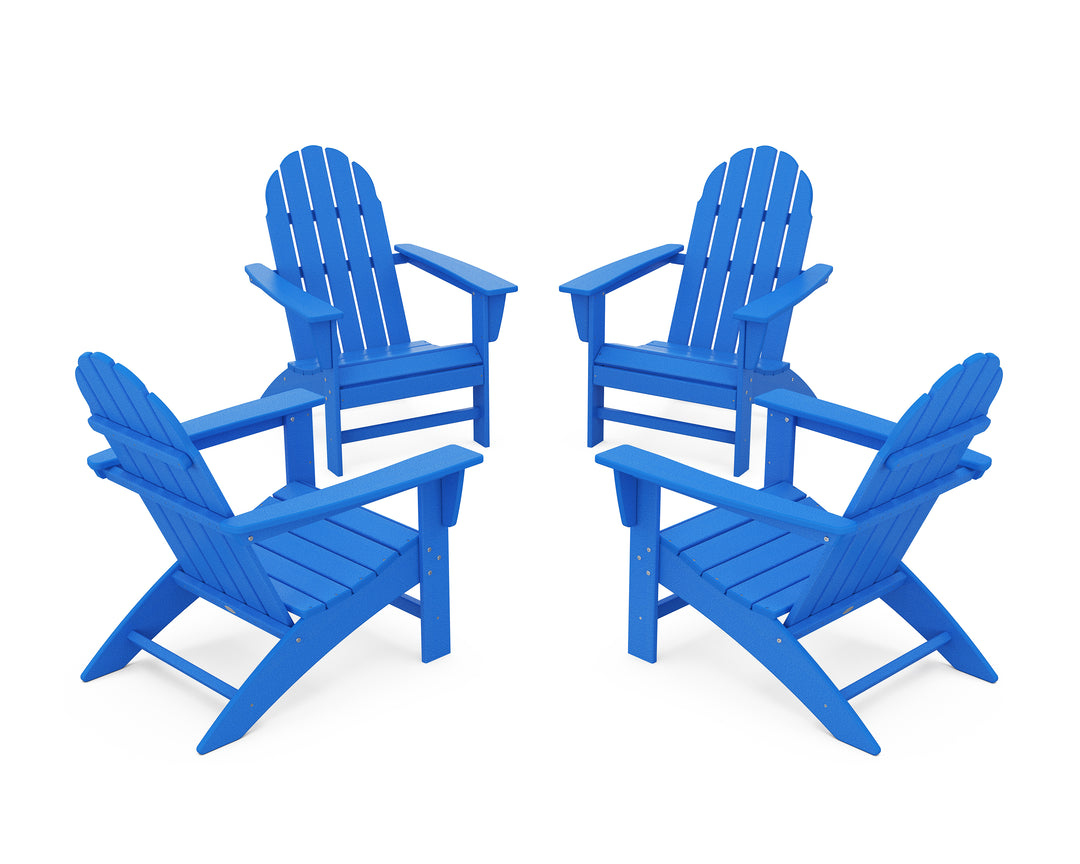 POLYWOOD® Vineyard 4-Piece Adirondack Conversation Set