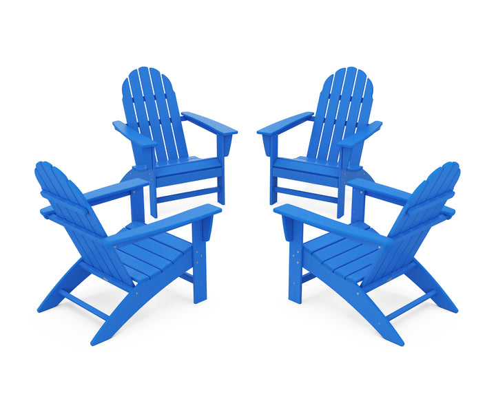 POLYWOOD® Vineyard 4-Piece Adirondack Conversation Set