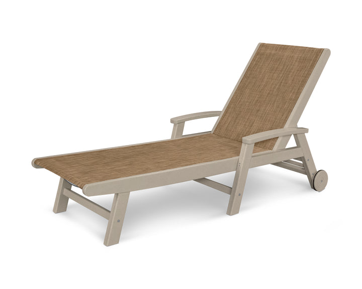 POLYWOOD® Coastal Chaise with Wheels