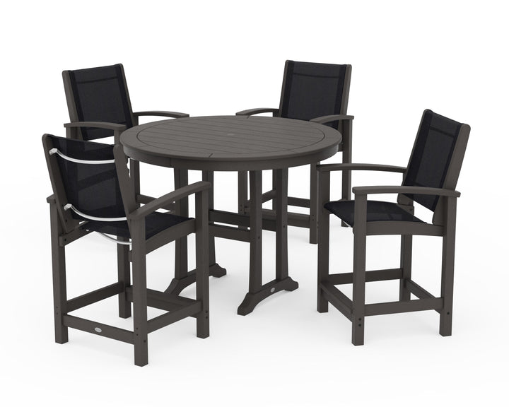POLYWOOD® Coastal 5-Piece Counter Set