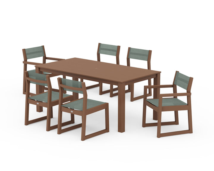 POLYWOOD® EDGE Sling 7-Piece Parsons Dining Set