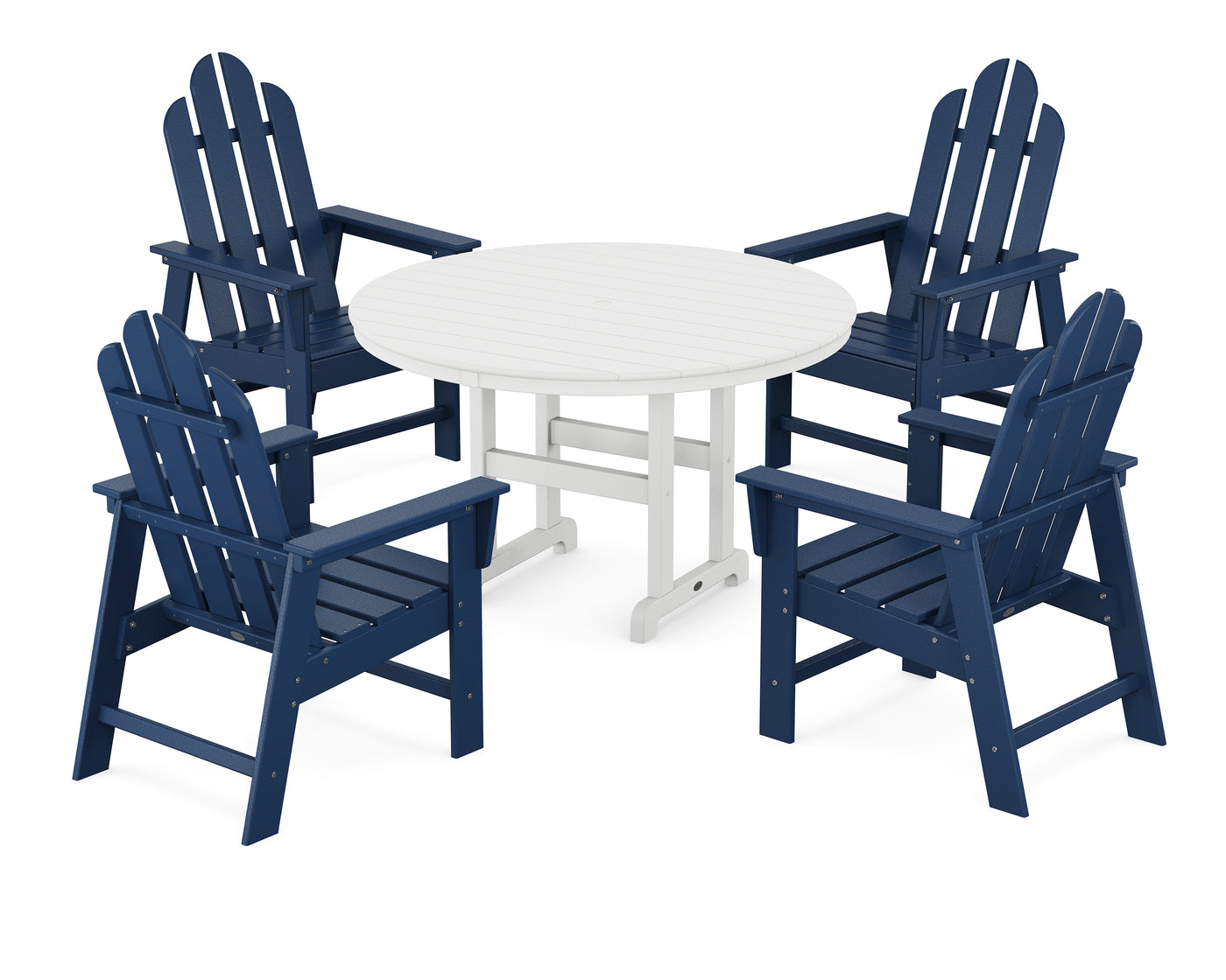 Long Island 5-Piece Round Farmhouse Dining Set