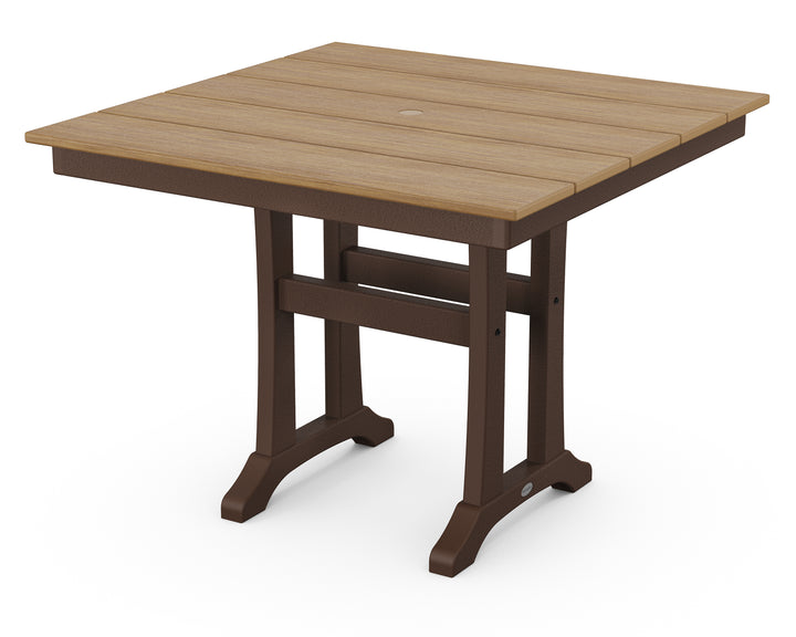 POLYWOOD® Farmhouse Trestle 37" Dining Table